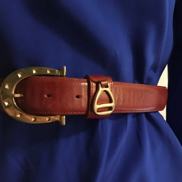 Doncaster | Accessories | Vintage Doncaster Red Leather 14  display picture 3